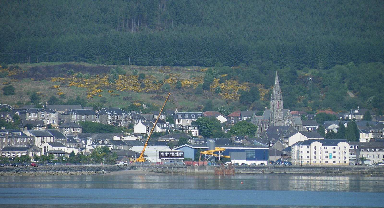 Dunoon East Bay, along from the hotel