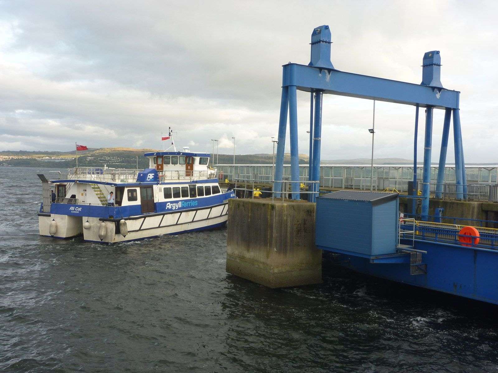 The Gourock ferry coming into Dunoon