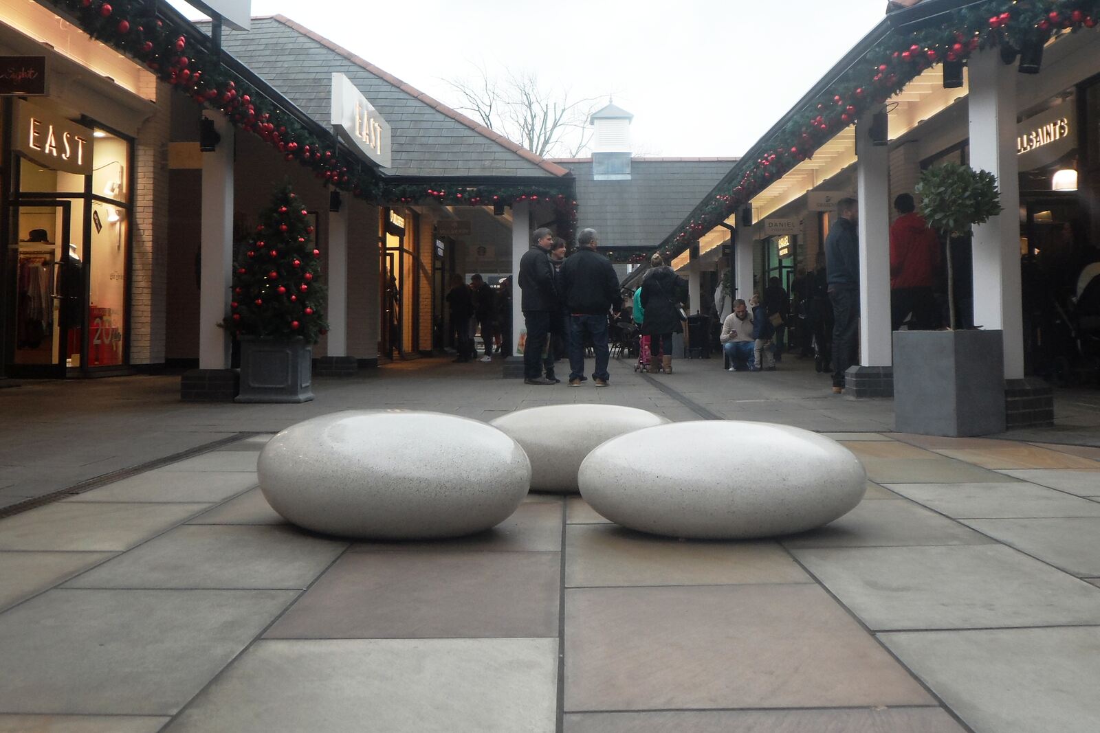 The shopping street at Cheshire Oaks Designer Outlet